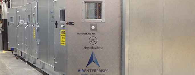 Air handling units for Mercedes-Benz’s automotive manufacturing plant Mercedes